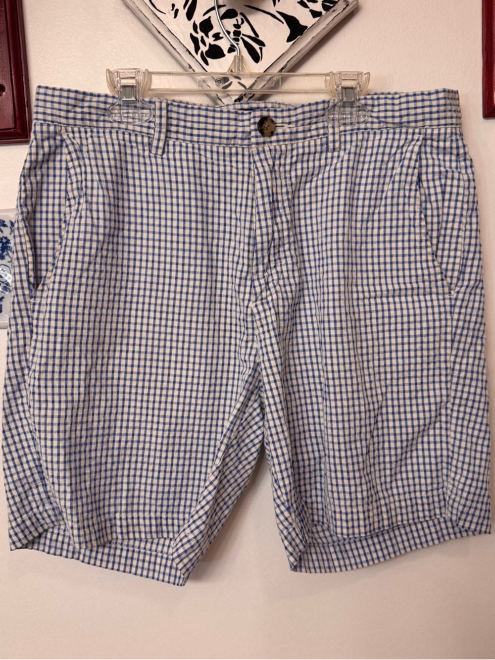 Vinyard vines gingham breaker shorts